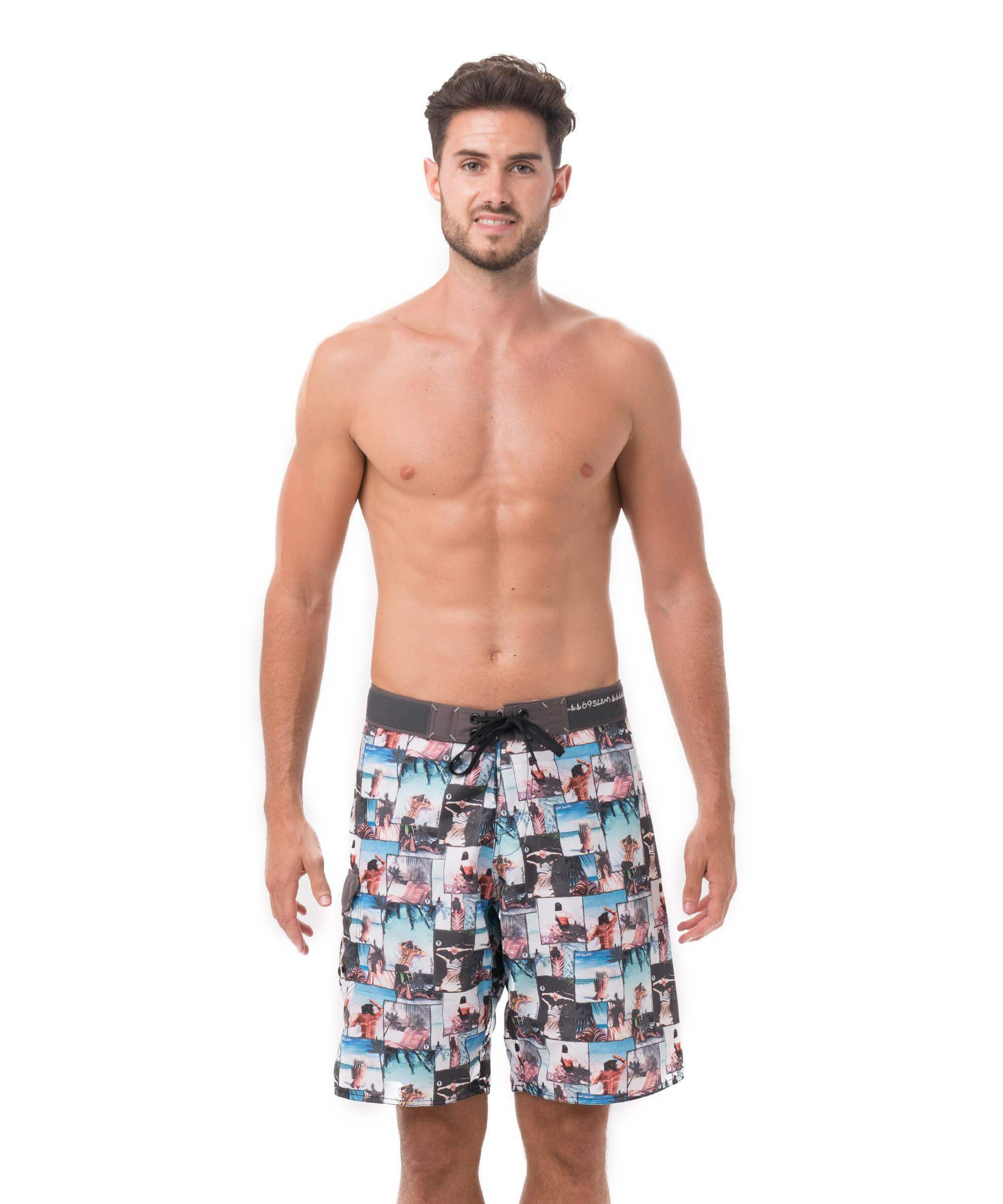 Pánské plavky 69SLAM UNDER THE PALM (SLLUPM-PM) S - Obrázek 2