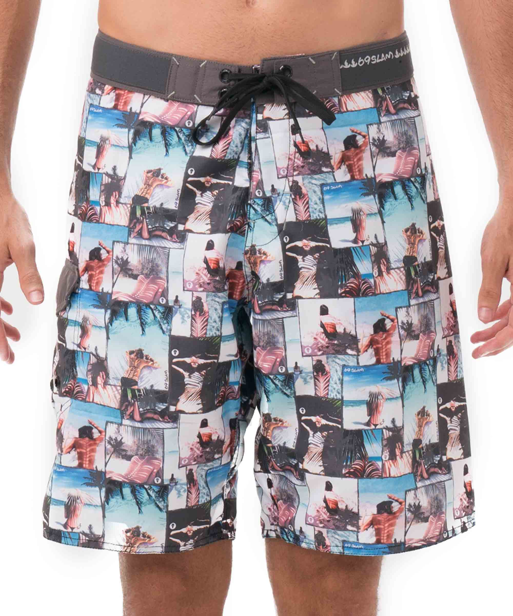 Pánské plavky 69SLAM UNDER THE PALM (SLLUPM-PM) S