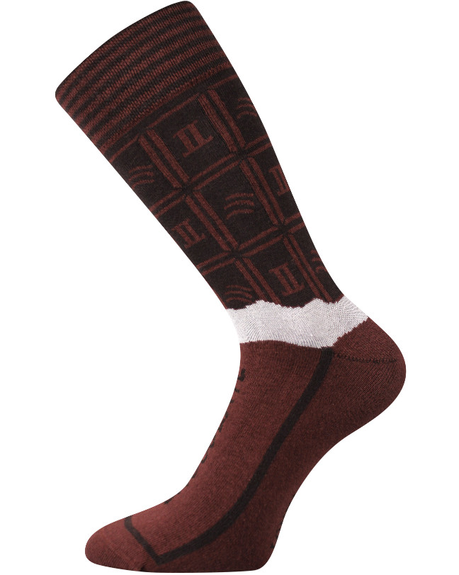 Pánské ponožky Lonka vysoké vícebarevné (Chocolate-dark) L - Obrázek 2