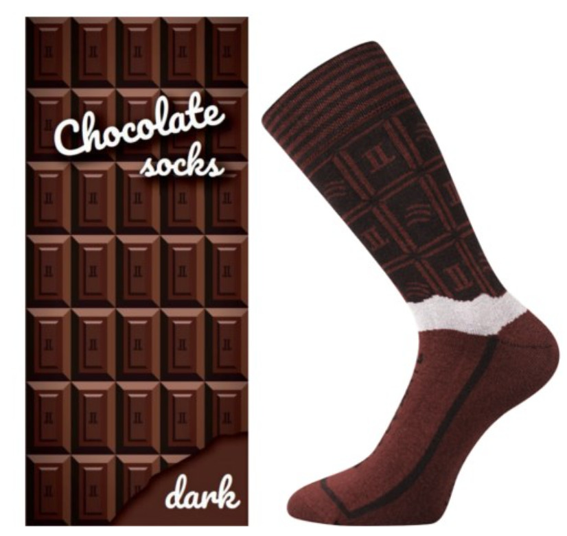 Pánské ponožky Lonka vysoké vícebarevné (Chocolate-dark) L