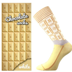 Pánské ponožky Lonka vysoké vícebarevné (Chocolate-white) L