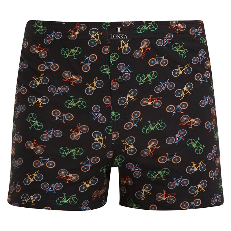 Pánské trenky Lonka vícebarevné (Karlos - bike/black) XXXL