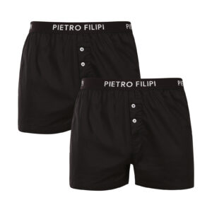 2PACK pánské trenky Pietro Filipi černé (2PGC1) 4XL