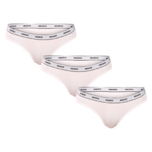 3PACK dámské kalhotky HUGO bílé (50545694 100) XXL