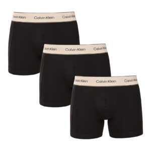 3PACK pánské boxerky Calvin Klein černé (NB4447-UB1) M