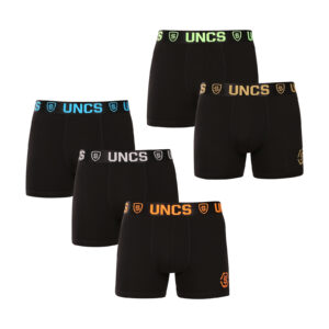 5PACK pánské boxerky UNCS černé (24Z207PSPP) 5XL