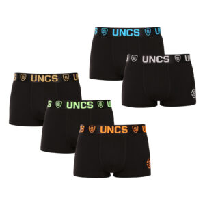 5PACK pánské boxerky UNCS černé (24Z287PSPP) 5XL