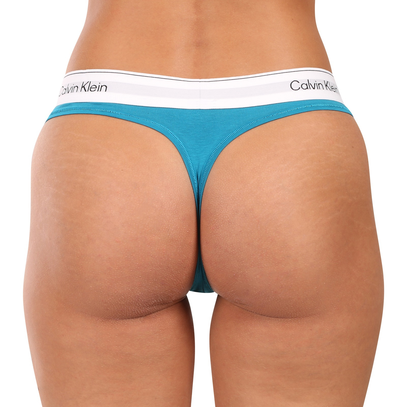 Dámská tanga Calvin Klein modrá (QF8518-YTM) L - Obrázek 2