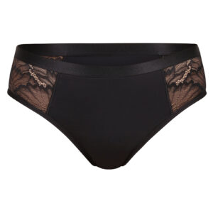 Menstruační kalhotky Love Luna černé LUXE Lace Midi BRIEF (LLUWLAMI) XXXL