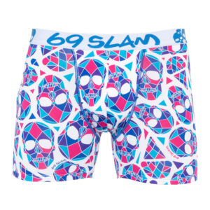 Pánské boxerky 69SLAM fit skullmond white XS