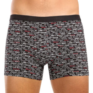 Pánské boxerky Andrie vícebarevné (PS 5800/black-red) XL