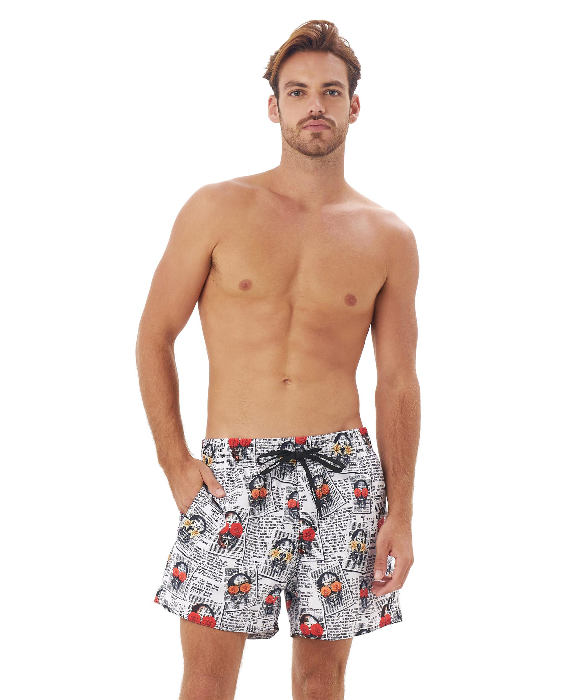 Pánské plavky 69SLAM NEWSPAPER SAMOA (SEBNSK-PM) XXL - Obrázek 2