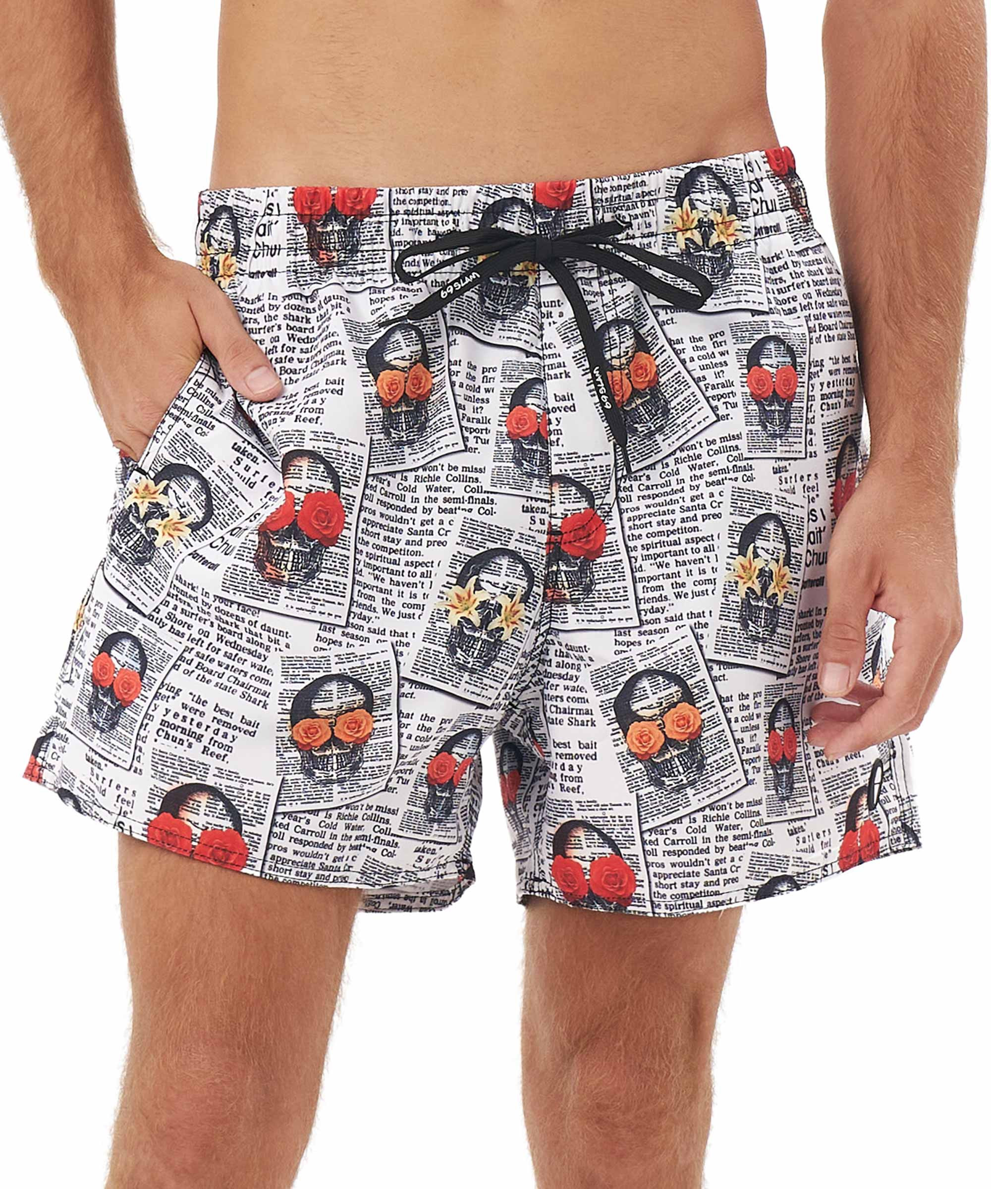 Pánské plavky 69SLAM NEWSPAPER SAMOA (SEBNSK-PM) XXL
