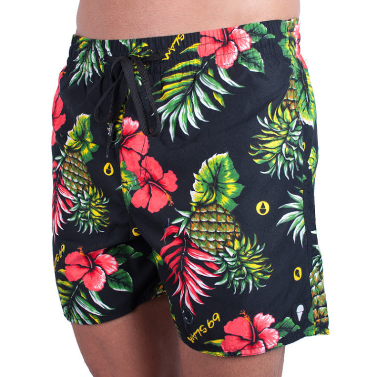 Pánské plavky 69SLAM boardshort leilani black XS - Obrázek 2