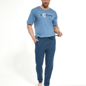 Pánské pyžamo Cornette modré (462/206) M