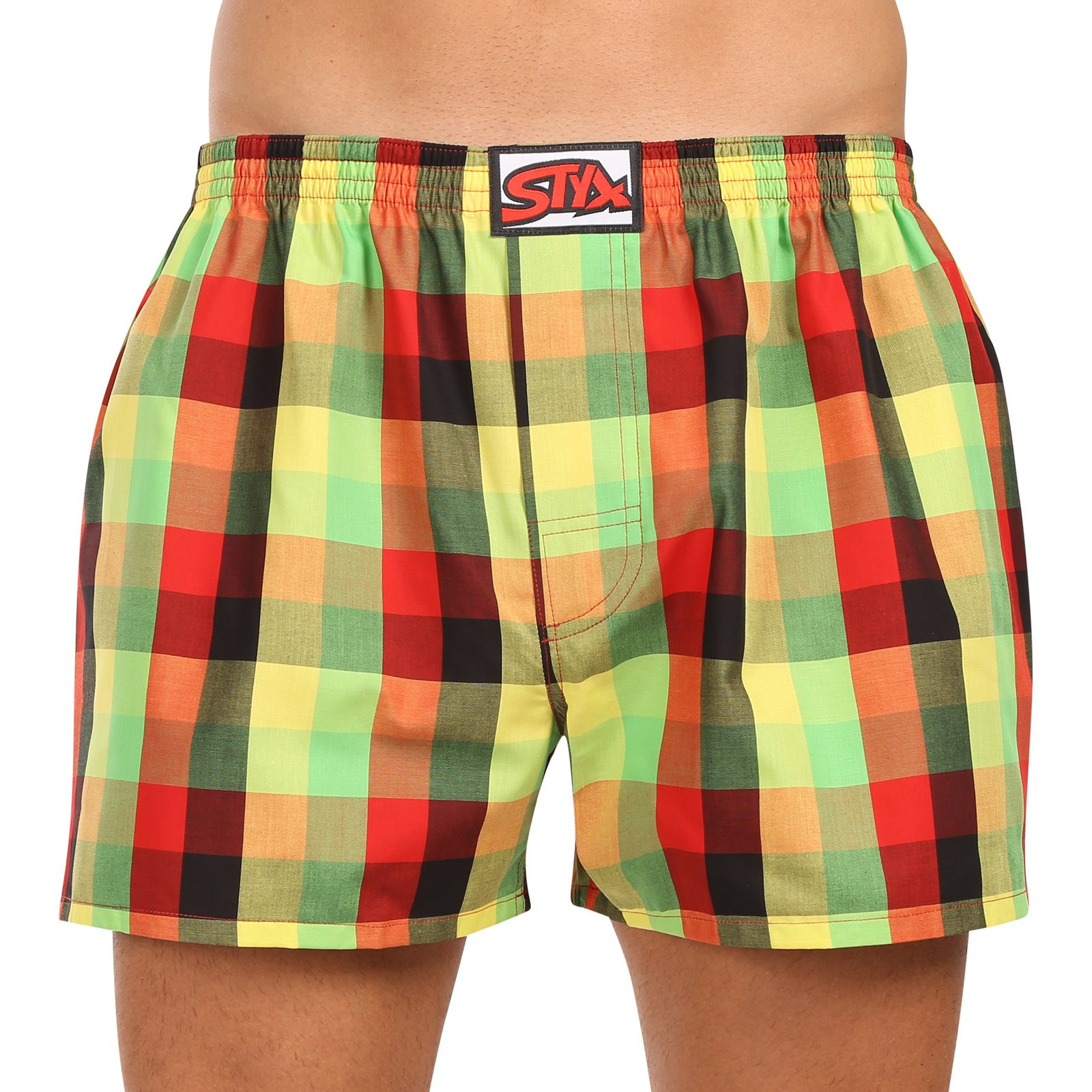 Pánské trenky Styx klasická guma nadrozměr vícebarevné (E1104) 3XL