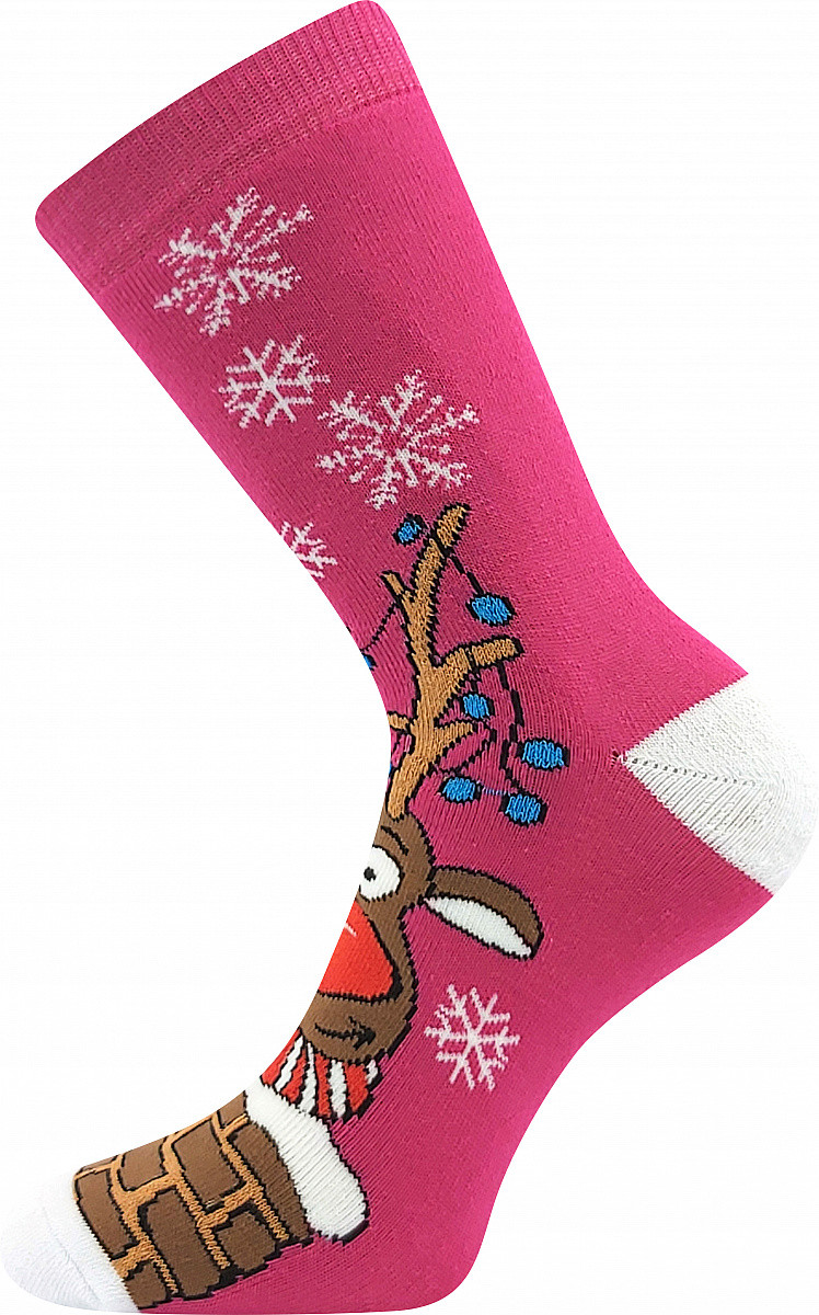 Ponožky Boma vícebarevné (Rudy-pink) S