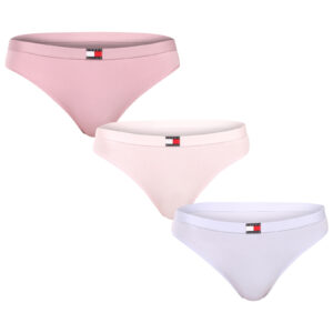 3PACK dámská tanga Tommy Hilfiger vícebarevná (UW0UW06139 05F) M