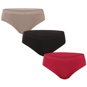 3PACK dámské kalhotky Calvin Klein bezešvé vícebarevné (QD5212 322) XS