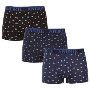 3PACK pánské boxerky Andrie vícebarevné (PS 5710) M