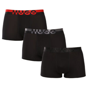 3PACK pánské boxerky HUGO černé (50545667 002) L
