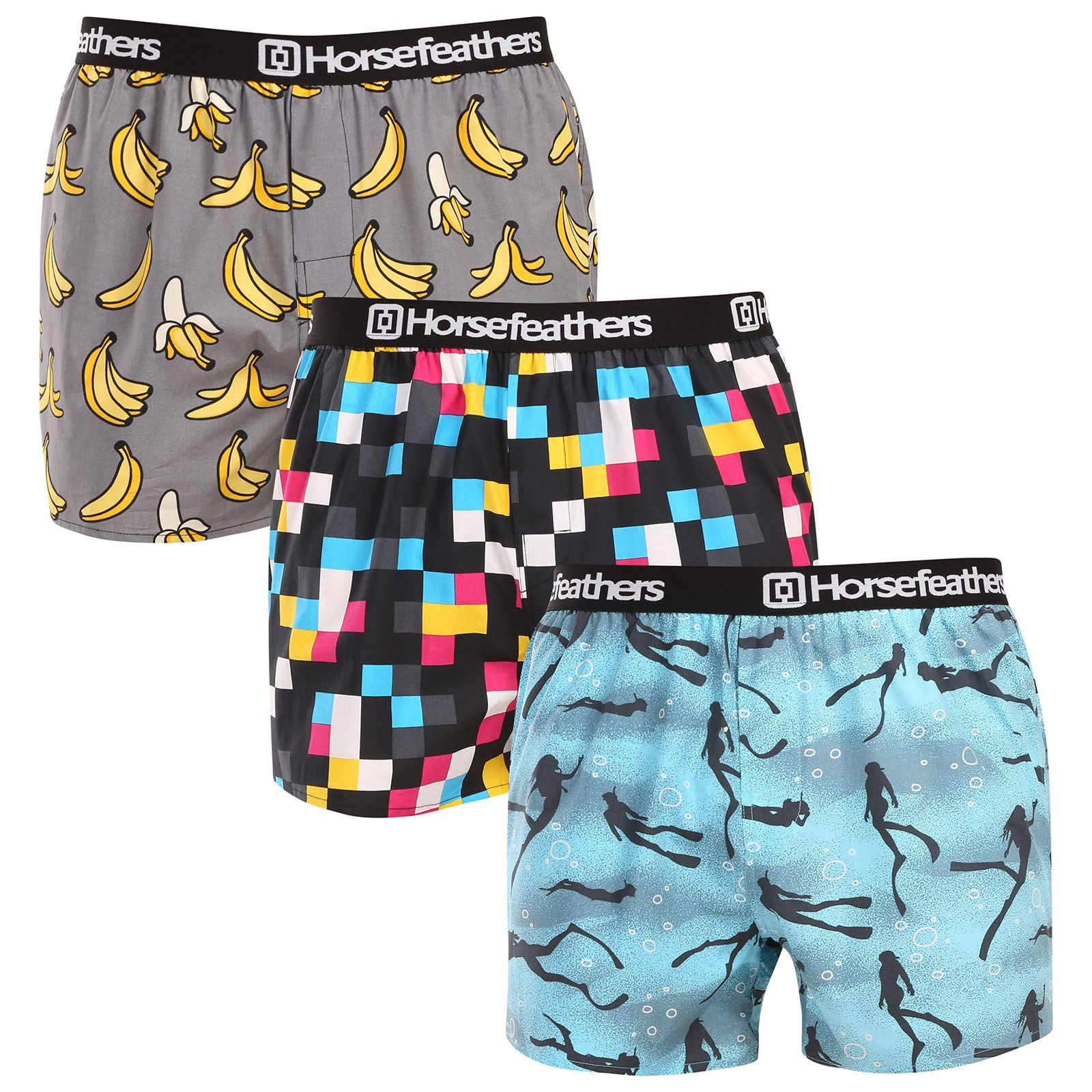 3PACK pánské trenky Horsefeathers Frazier Bundle 10 (AM096M) L