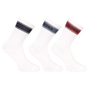3PACK ponožky BOSS bílé (50543637 964) L