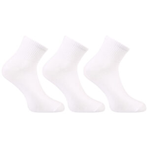 3PACK ponožky Benysøn kotníkové bílé (B-6152) L