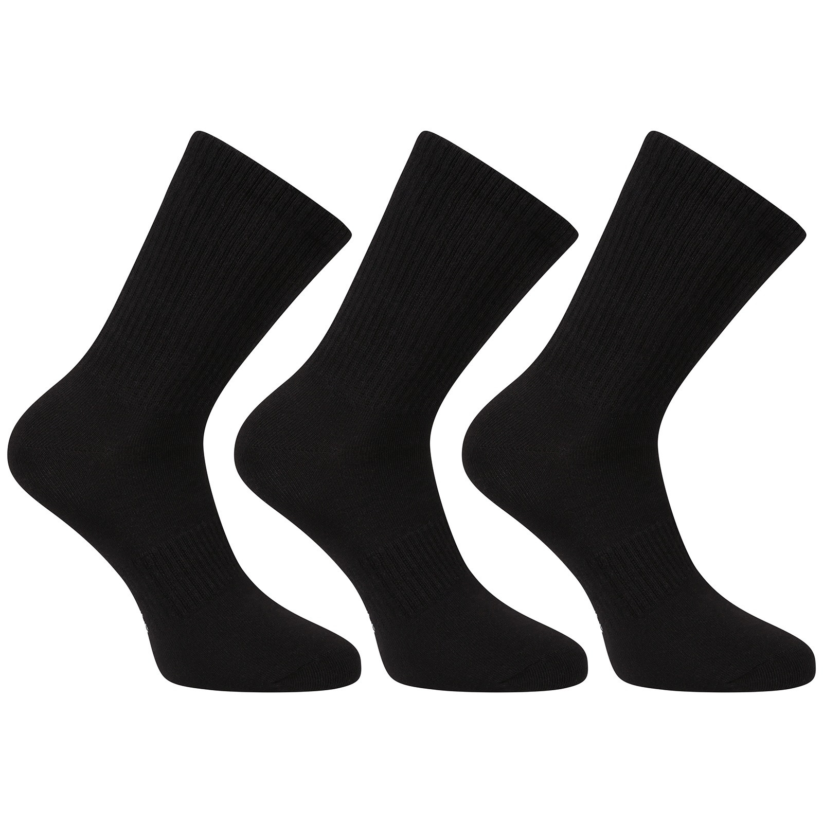 3PACK ponožky Benysøn vysoké černé (B-6201) S