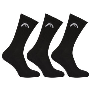 3PACK ponožky HEAD sportovní vysoké černé (701229015 001) M