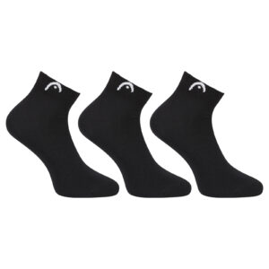 3PACK ponožky HEAD sprtovní kotníkové černé (701229017 001) M