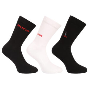 3PACK ponožky HUGO vysoké vícebarevné (50546351 960) L
