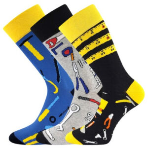 3PACK veselé ponožky Lonka vícebarevné (Debox mix A) M