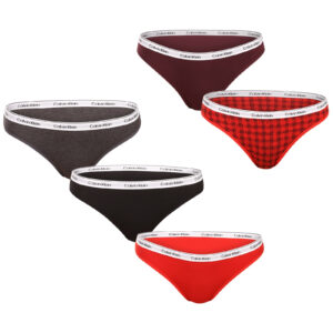 5PACK dámské kalhotky Calvin Klein vícebarevné (QD5208E 323) XS