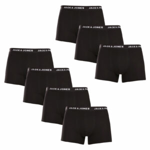 7PACK pánské boxerky Jack and Jones černé (12171258) M