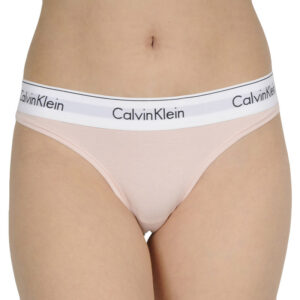 Dámská tanga Calvin Klein růžové (F3786E-2NT) XL