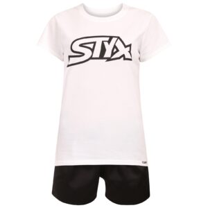 Dámské pyžamo Styx černobílé (PKD1061) M