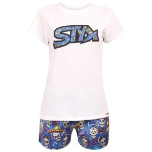 Dámské pyžamo Styx lebky (PKD1856) M