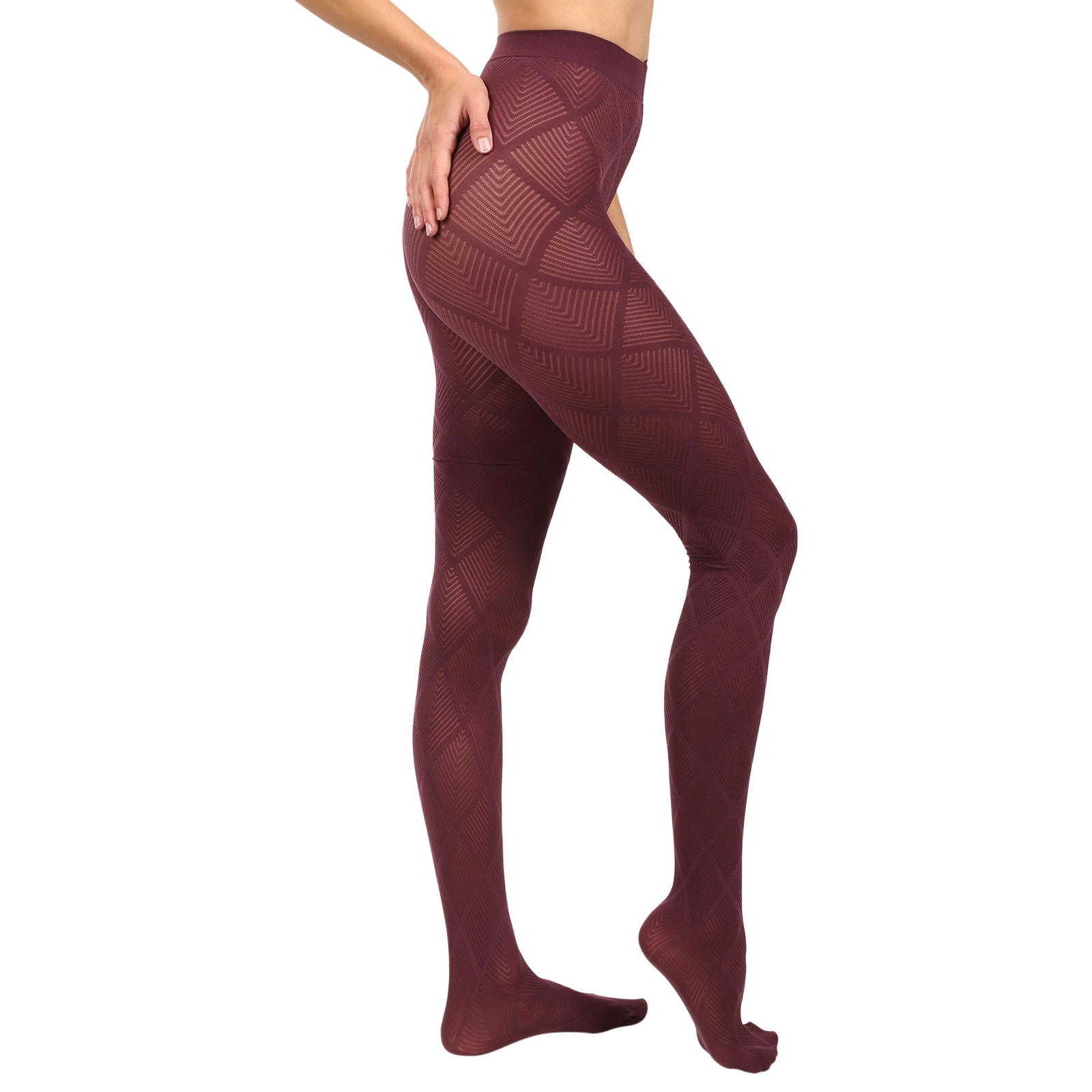 Dámské silonové punčochové kalhoty Golden Lady Illlusion 50 DEN červené (156EEE N01A) S/M - Obrázek 2