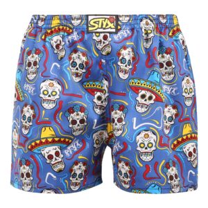 Dámské trenky na spaní Styx lebky (DTD1856) L