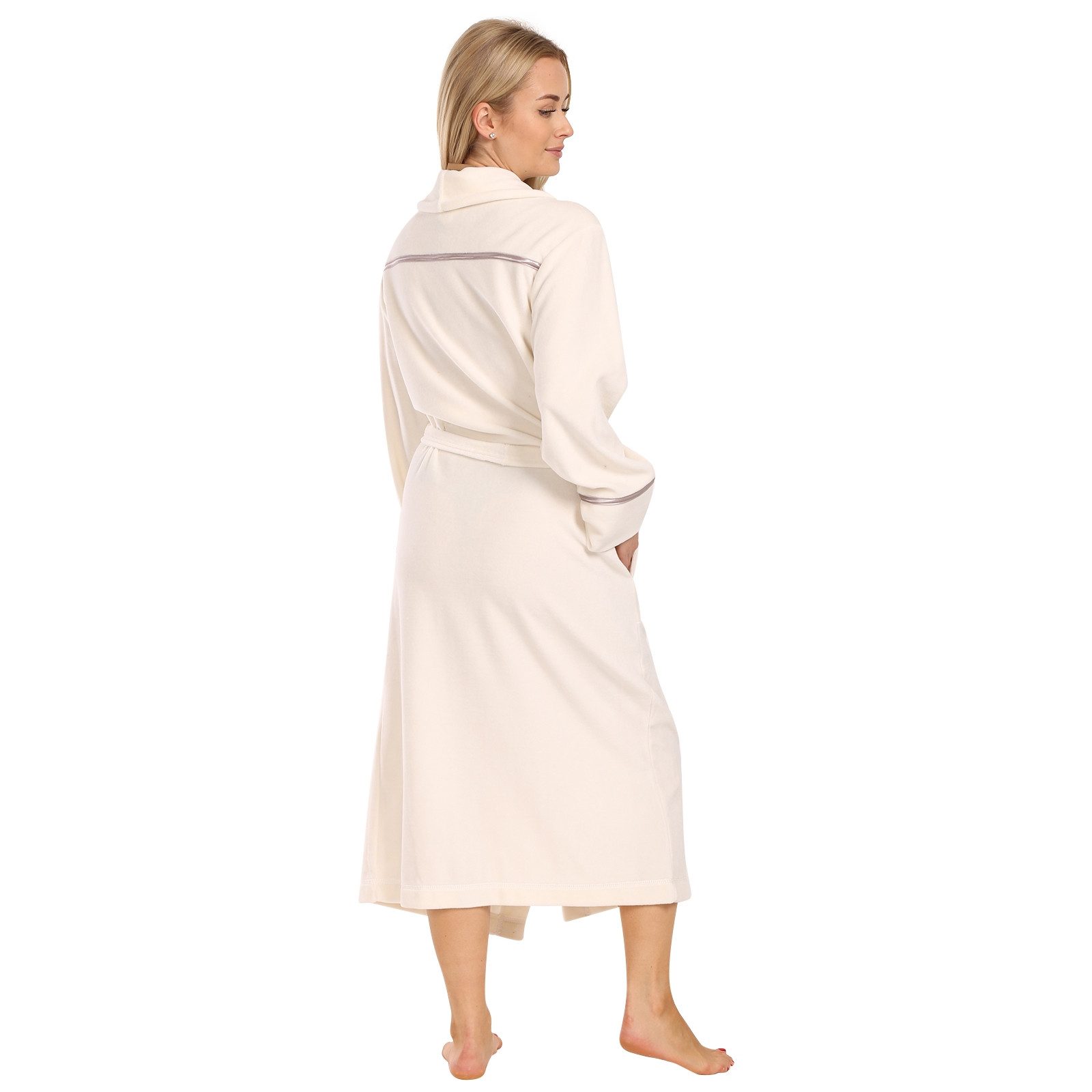 Dámský župan L&L bílý (2304) M - Obrázek 2