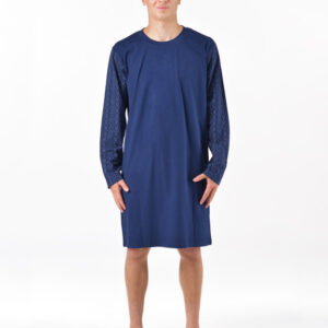 Pánská noční košile Gino modrá (79203-DCMMxB) M