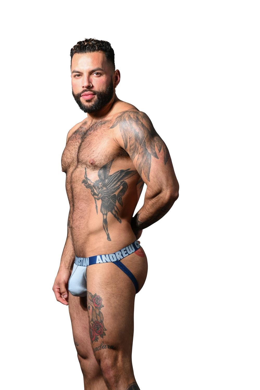 Pánské jocksy Andrew Christian modré ALMOST NAKED (93595-PWBL) L - Obrázek 2