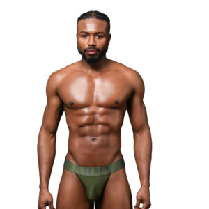Pánské jocksy Andrew Christian zelené ALMOST NAKED Military (93682-OLIVE) L