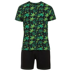 Pánské pyžamo Lonka vícebarevné (Koffing tráva/černá) 3XL