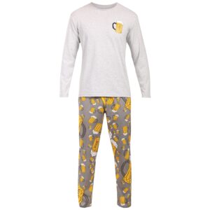 Pánské pyžamo Lonka vícebarevné (Lopping pivo/tisk melé) XL