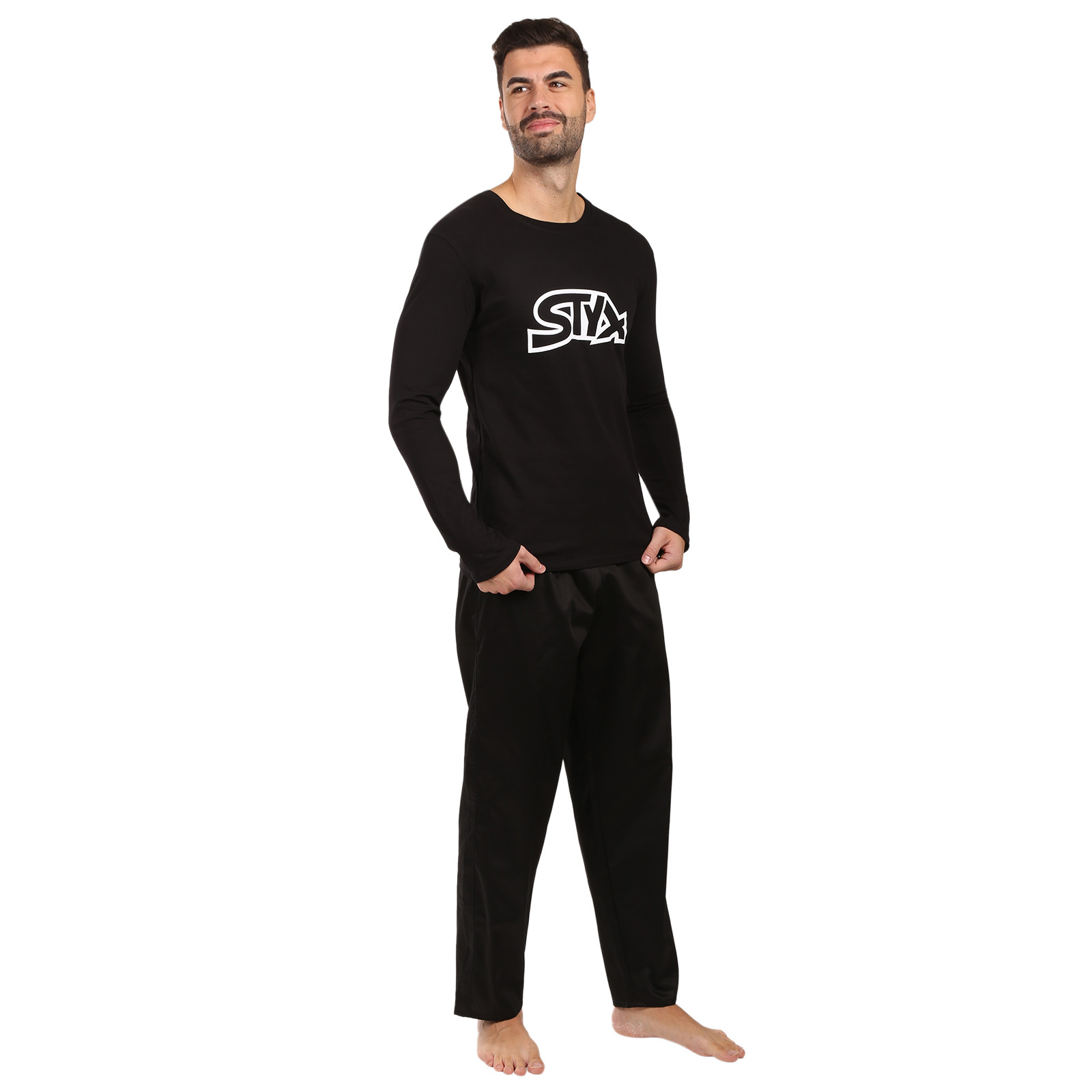 Pánské pyžamo Styx černé (PDP960) L - Obrázek 2