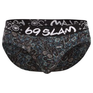 Pánské slipy 69SLAM Andreas hip bamboo SKULLER (MBFSUR-BB) S