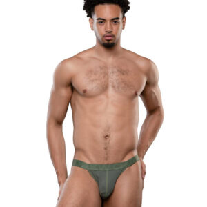Pánské slipy Andrew Christian zelené MESH GYM (93634-OLIVE) XL