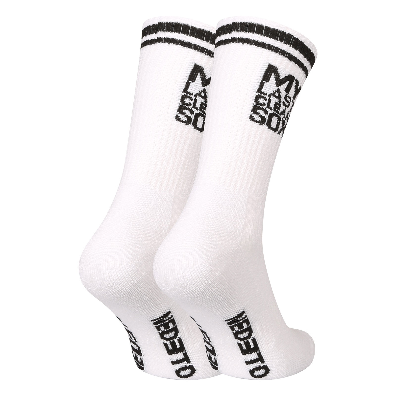 Ponožky Nedeto sportovní vysoké My Last Clean Sox bílé (1NOBT2) XL - Obrázek 2